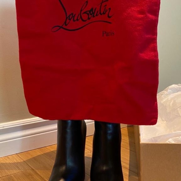 Christian Louboutin Fifi Botta 100 King Calf Boots - Picture 2 of 12